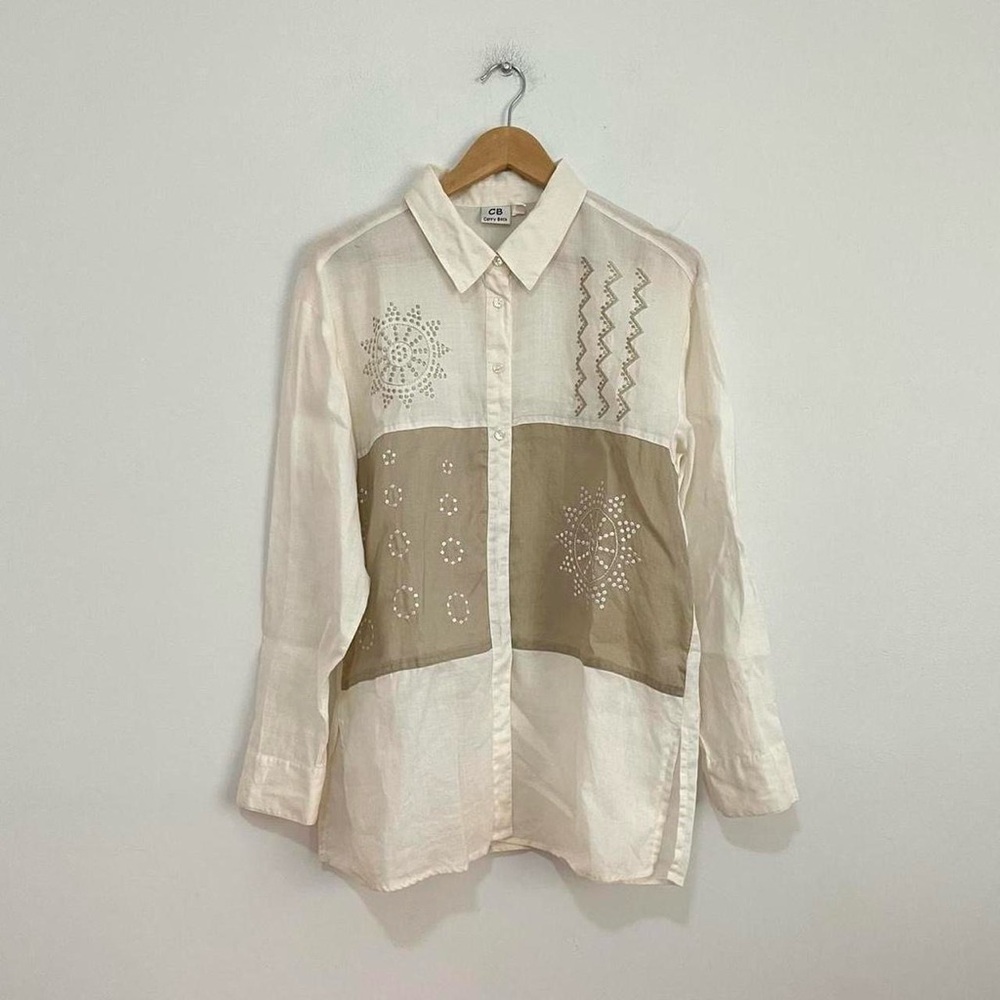 Cream Flowy Top